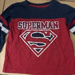 🔥5 for 20🔥Superman Kids Red and Blue Long Sleeve Shirt 4